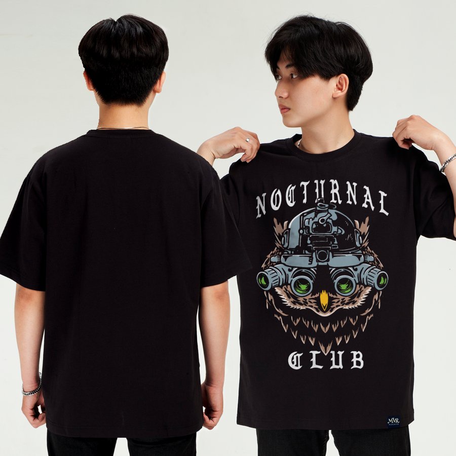 Áo thun phong cách về đêm nam nữ phông unisex phong cách tay lỡ cool localbrand MVR BB4319
