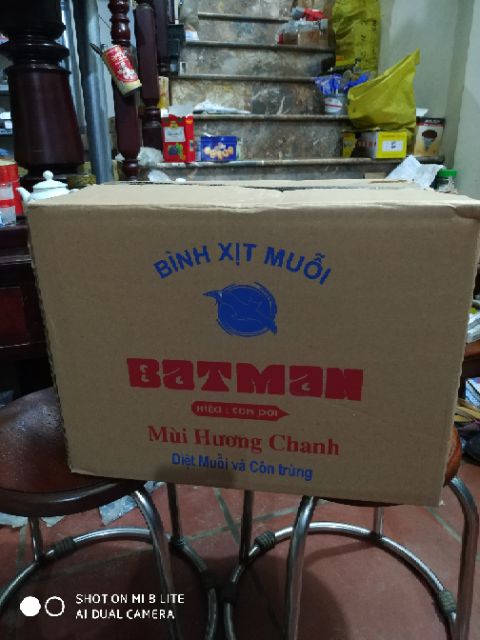 Xịt muỗi Batman chính hãng, chai to 600ml