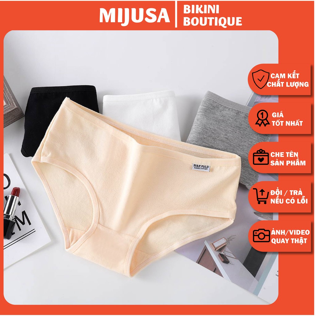 Quần Lót Nữ Rẻ Đẹp Cotton Cao Cấp Mềm Mại Ôm Dáng Hàng Xuất Mỹ QL08 - mijusa