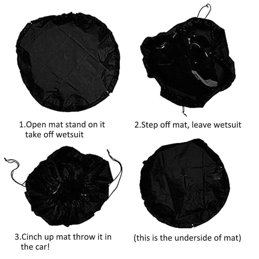 1 Túi Đựng Thảm Đi Biển / Lướt Sóng Bằng Polyester Chống Thấm Nước Nhỏ Gọn Tiện Dụng