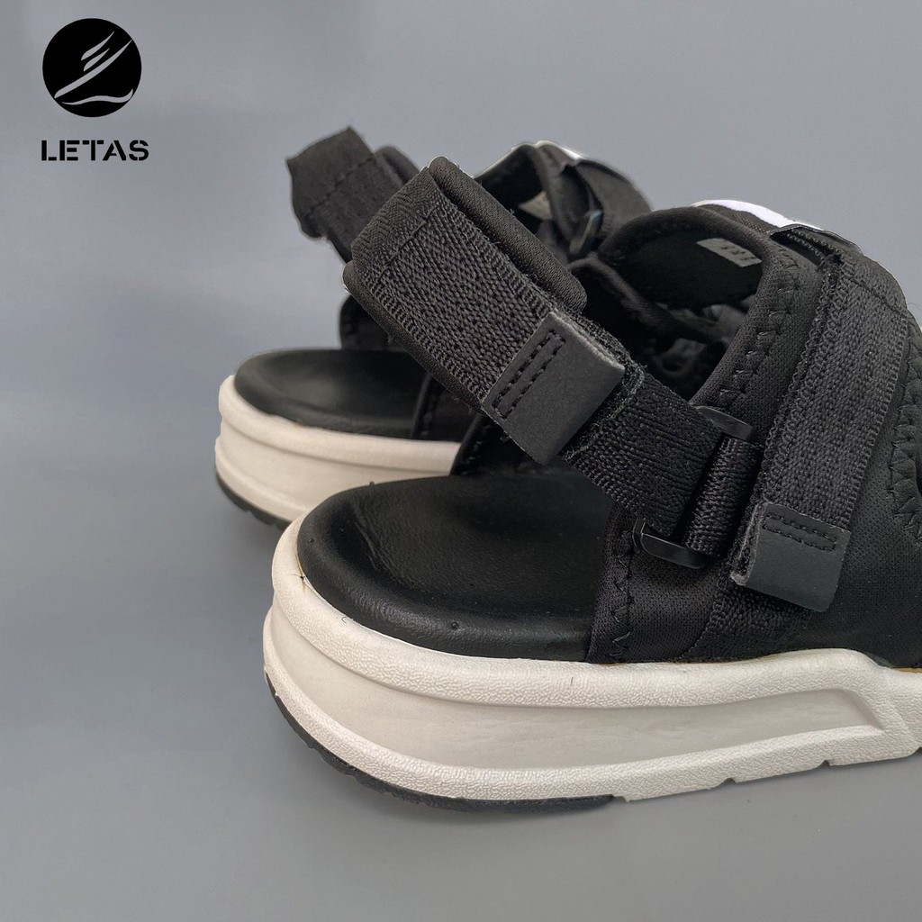 Sandal Unisex Letas D1001 Đen Ghi