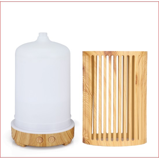 Máy xông tinh dầu, máy khuếch tán tinh dầu trụ nhựa dọc 200ml
