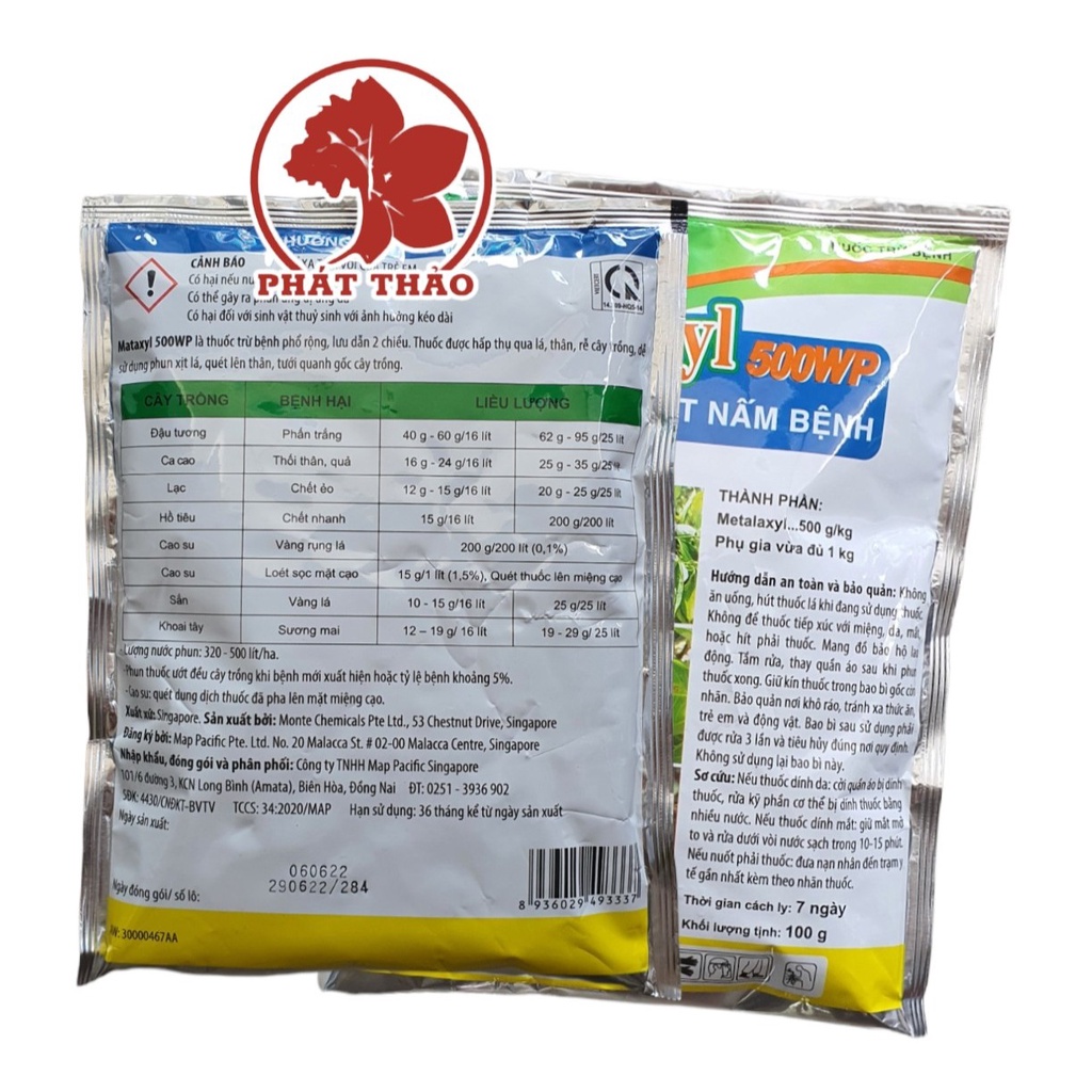 Thuốc trừ bệnh Mataxyl 500WP 100gr