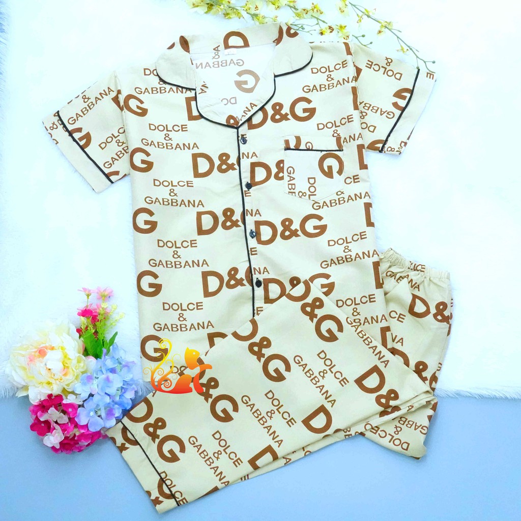 Đồ Bộ Mặc Nhà Pijama Kate Thái Quần Dài - "Họa tiết Dờ Gờ" - Dưới 60kg