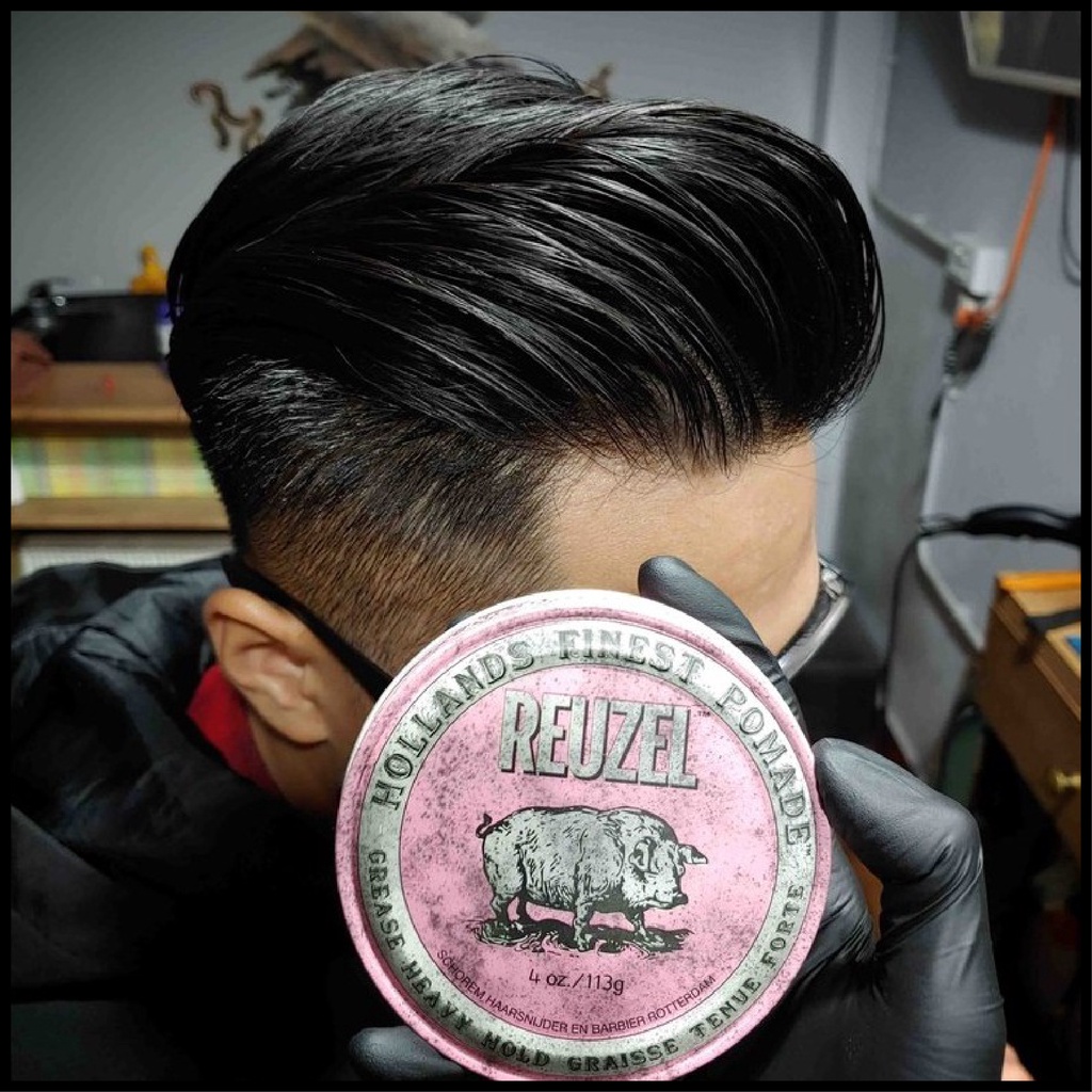 Sáp vuốt tóc nam Reuzel Pink Pomade thơm giữ nếp Rapuchel Store RH01