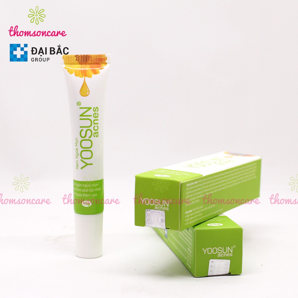 Kem ngừa mụn Yoosun Acnes tuýp 15g - sạch mụn, thâm từ thảo dược, cho da dầu, khô đâu đen, mụn mủ cho nam nữ