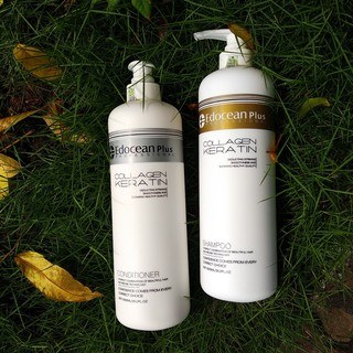 Bộ Dầu Gội Xả Edocean Collagen keratin siêu mượt chống rụng 1000ml