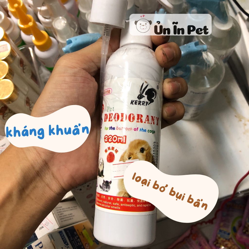 Khử mùi hamster, chai xịt chuồng KERRY