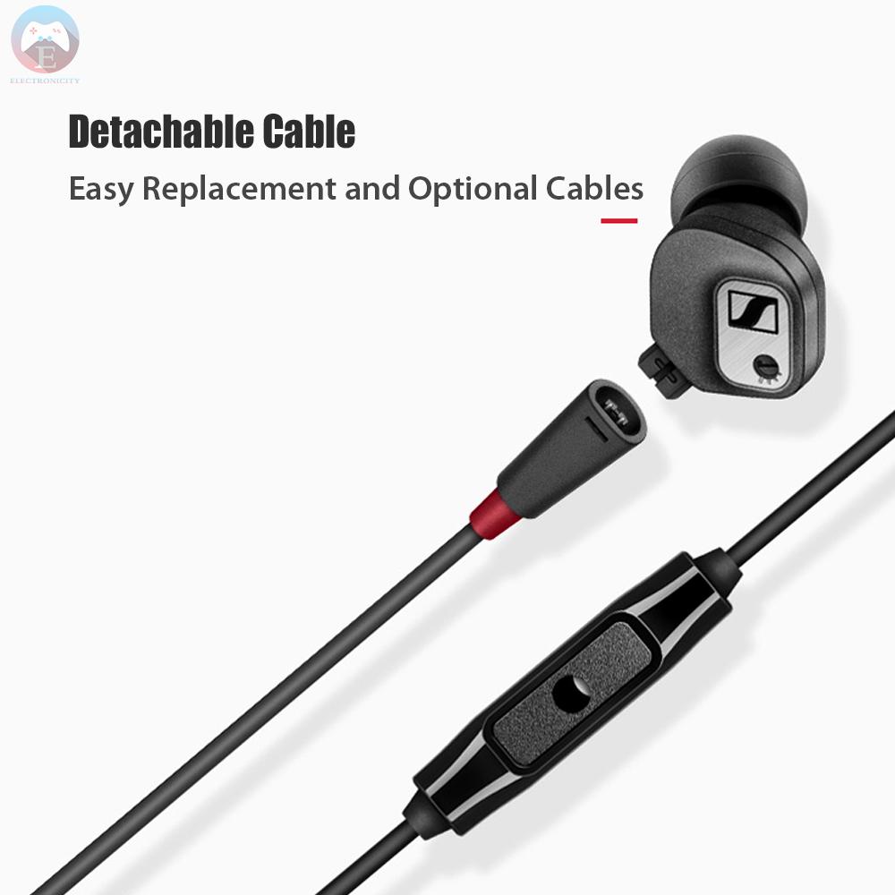 Tai Nghe Nhét Tai Sennheiser Ie80S Dây Dài 1.2m Cổng Cắm 3.5mm Cho Điện Thoại Android / Ios / Windows