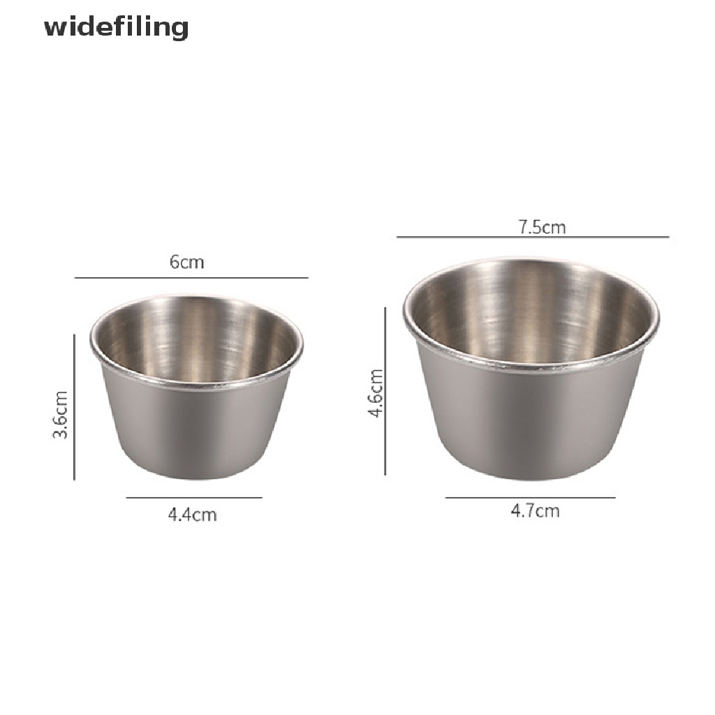 Set 2 Cốc Đựng Nước Sốt Bằng Thép Không Gỉ Tiện Lợi