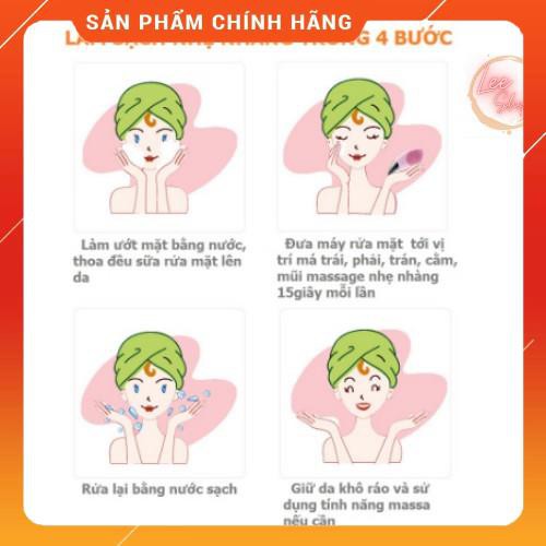 Máy Rửa Mặt Chính Hãng SONIC 3 trong 1 - Máy rửa mặt sóng siêu âm mới nhất 2020, đẩy lùi nếp nhăn hiệu quả