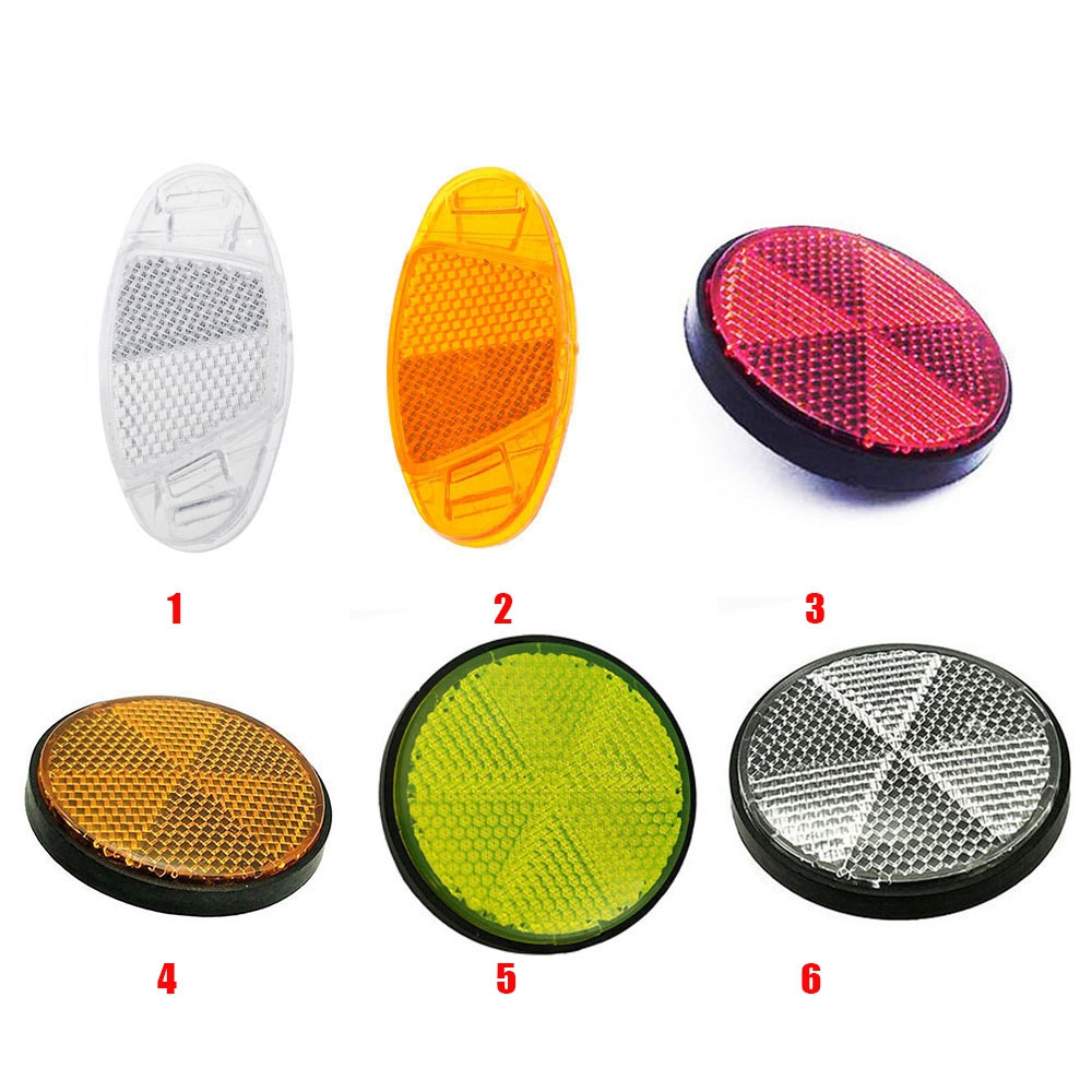 Set 2 Đèn Phản Quang Hình Oval Gắn Vành Bánh Xe Đạp