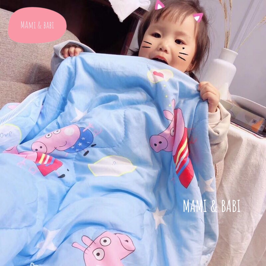Chăn đũi cho bé 1m1x1m4 mềm mịn thoáng