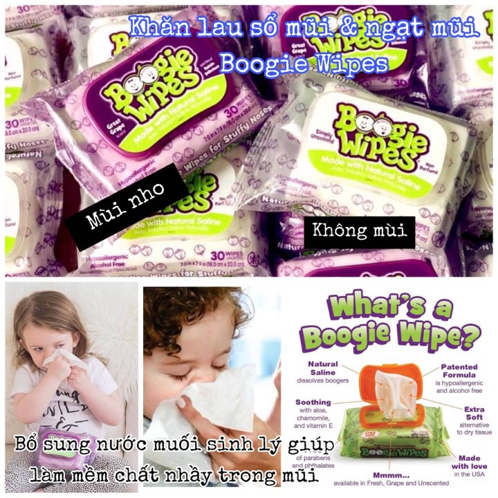 Khăn giấy ướt Boogies Wipes