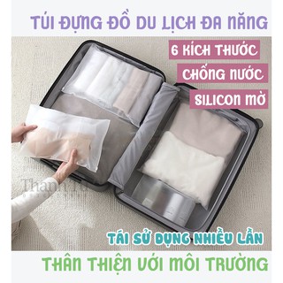 Túi đựng đồ du lịch    Túi zip đựng quần áo    Túi bảo quản đồ chống nước, chống ẩm mốc    Túi chống bụi giày, dép