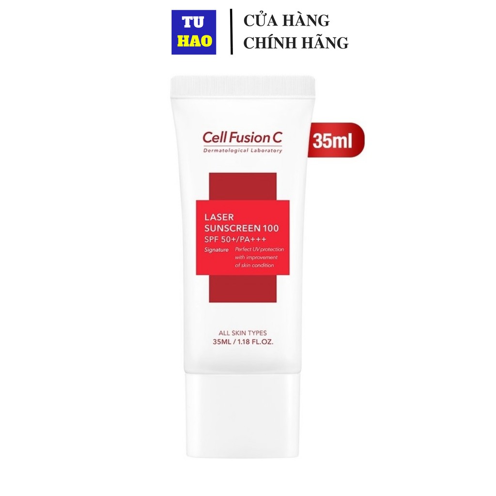 Kem chống nắng Cell Fusion C Laser Sunscreen 100 SPF50+ Cream chống nắng 35ml