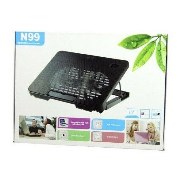 Đế Tản Nhiệt⚡️Quạt Tản Nhiệt Laptop N99 2 Quạt, Fan Laptop N99⚡️Làm Mát Cực Nhanh. Bh 3 Tháng⚡️C.Brand