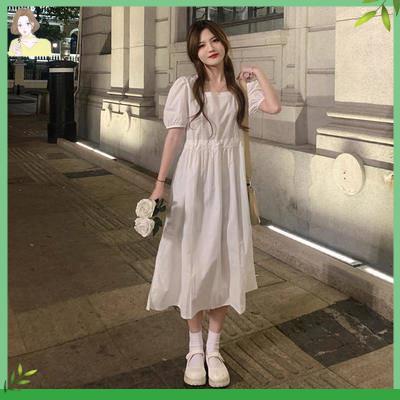 🎀váy babydoll váy babydoll Đầm Dài Qua Gối Ôm Eo Phong Cách Hepburn Cổ Điển Thời Trang Mùa Hè Kiểu Mới Cho Nữ