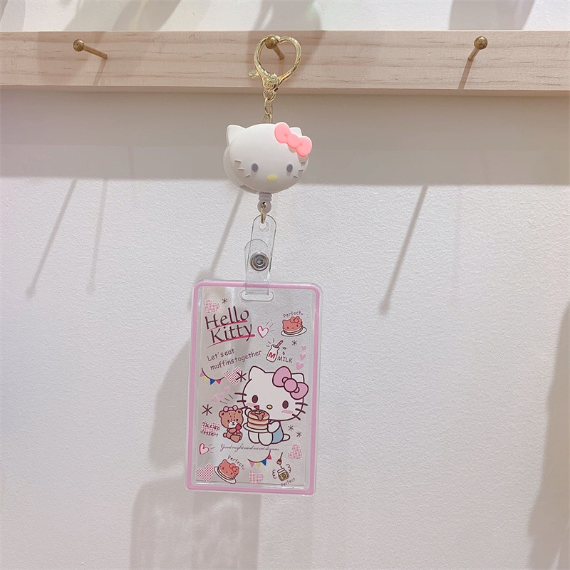 Ví Đựng Thẻ Trong Suốt Họa Tiết Hoạt Hình Sanrio Sáng Tạo