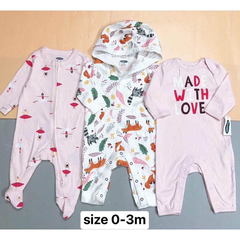 Set 3 cái Body liền tất olnavy