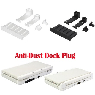 Silicone Chống Bụi Cắm Tai Nghe Jack Sạc Dock Chống Bụi Bảo Vệ Nắp Cho Mới 3DS XL / LL 3DSXL 3DSLL Bảng Điều Khiển