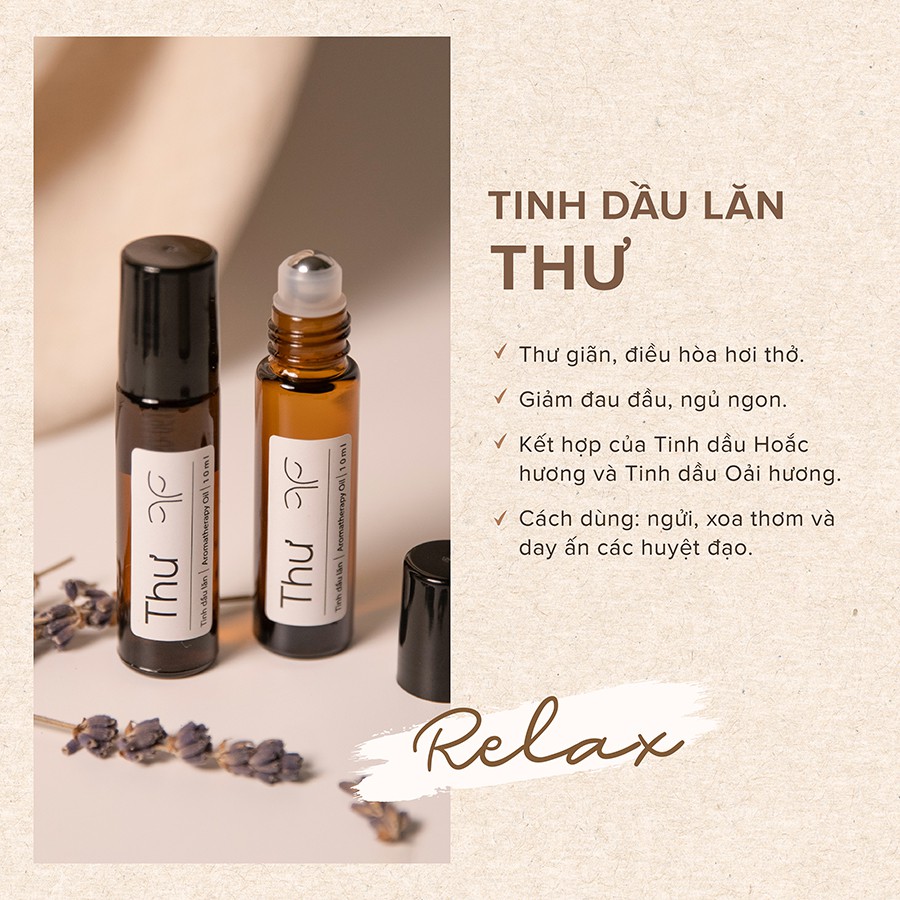 Tinh dầu lăn giải pháp cân bằng cuộc sống Tĩnh Nhàn Thư Cỏ Mềm 10ml