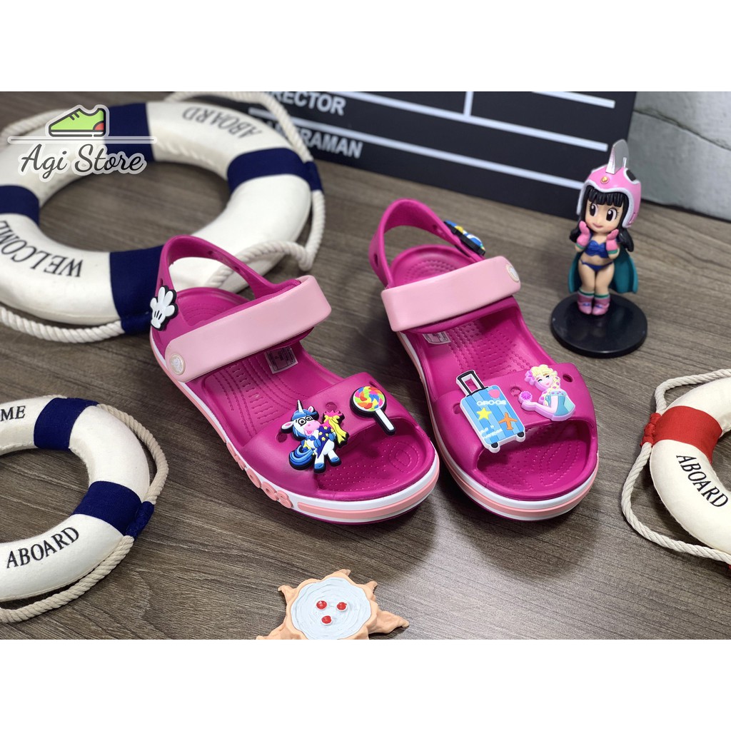Sandal Bayaband Kids Cho Bé Gái Mềm - Nhẹ - Siêu Bền Màu Hồng Đậm
