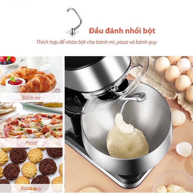 Máy Nhồi Bột Kiêm Đánh Trứng Đa Năng UNIE EM2,  Dung Tích 5L