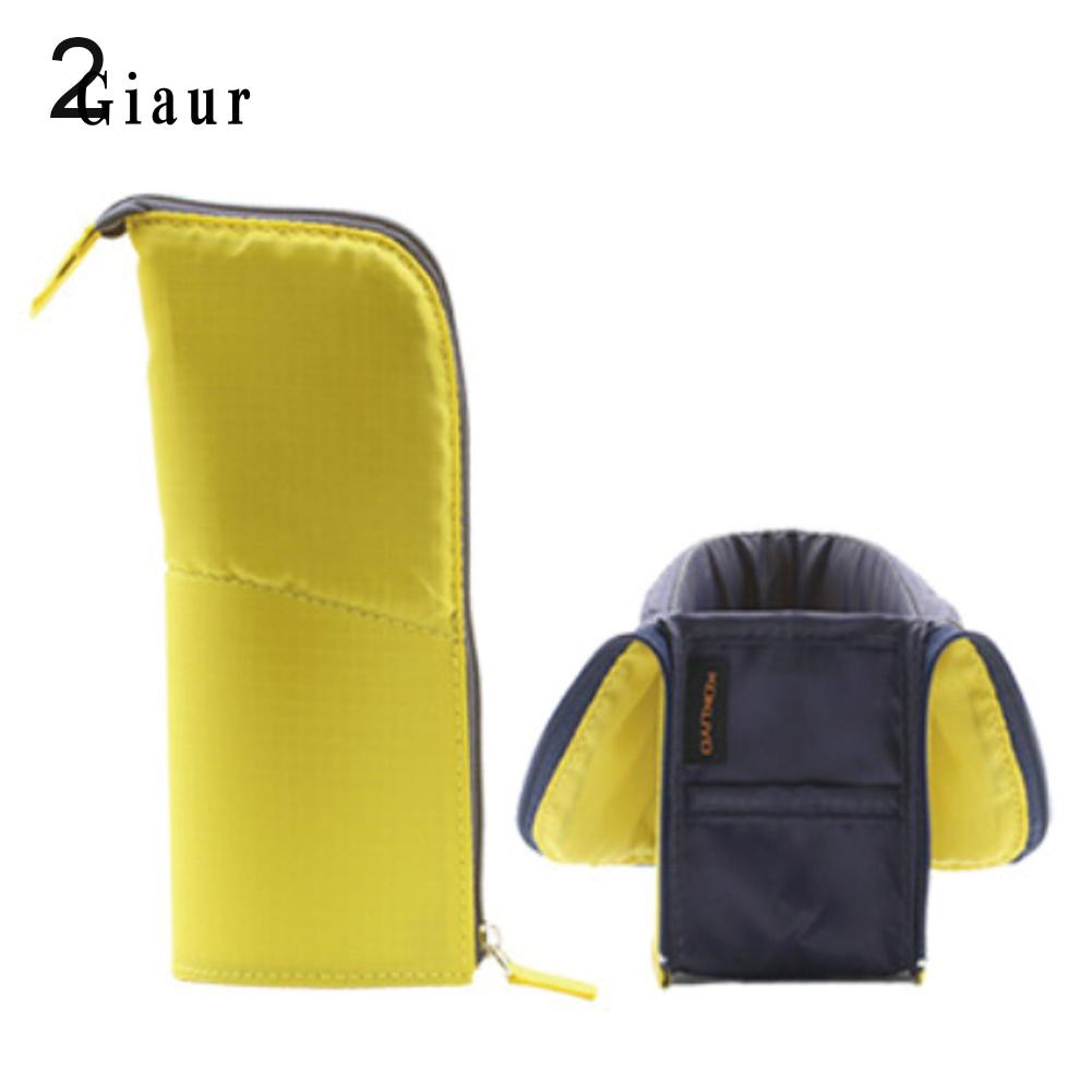 Túi đựng bút và cọ trang điểm thiết kế tự đứng tiện lợi