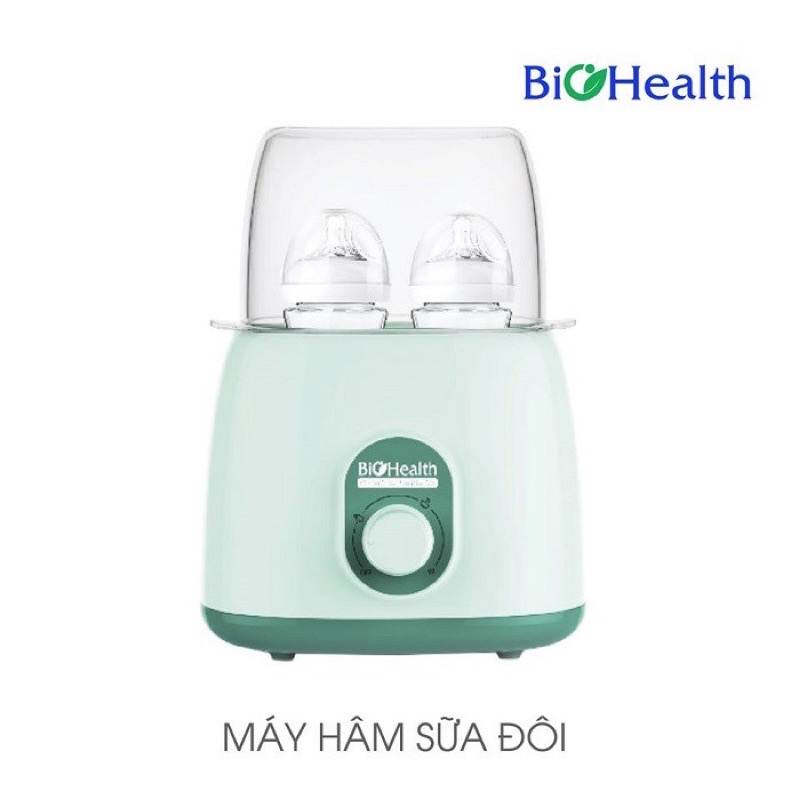 Máy hâm sữa, máy hâm sữa tiệt trùng 2 bình BIOHEALTH BH9210 đa năng hâm sữa hâm thức ăn và tiệt trùng bảo hành 1 năm