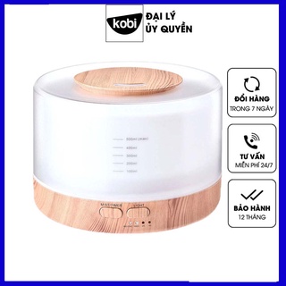 Máy phun sương khuếch tán TRỤ GỖ, thay thế đèn xông tinh dầu mini, tạo độ ẩm, đuổi muỗi,tặng 2 lọ tinh dầu thiên nhiên