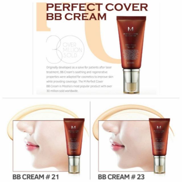 Kem nền Missha M Perfect Cover BB Cream SPF42/PA+++