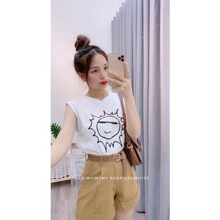 Set áo mặt trời,quần short kèm đai