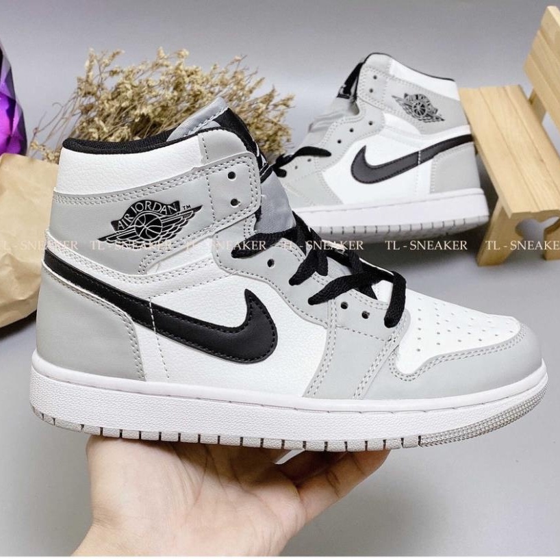 Giày Thể Thao Nam Nữ Jordan JD1 High Xám Cổ Cao Thời Trang Full Box Bill | BigBuy360 - bigbuy360.vn