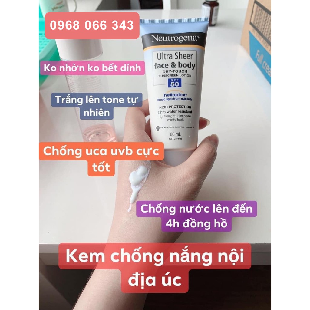 Kem chống nắng Neutrogena Ultra Sheer Dry Touch Sunscreen Lotion - Xuất xứ Úc