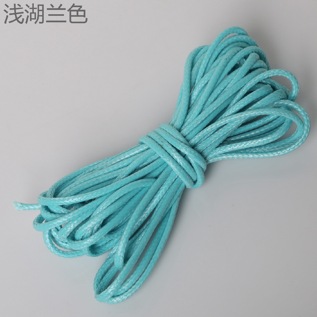 Cuộn dây polyester giả da 2mm nhiều màu chuyên dụng làm vòng đeo tay dây chuyền thủ công