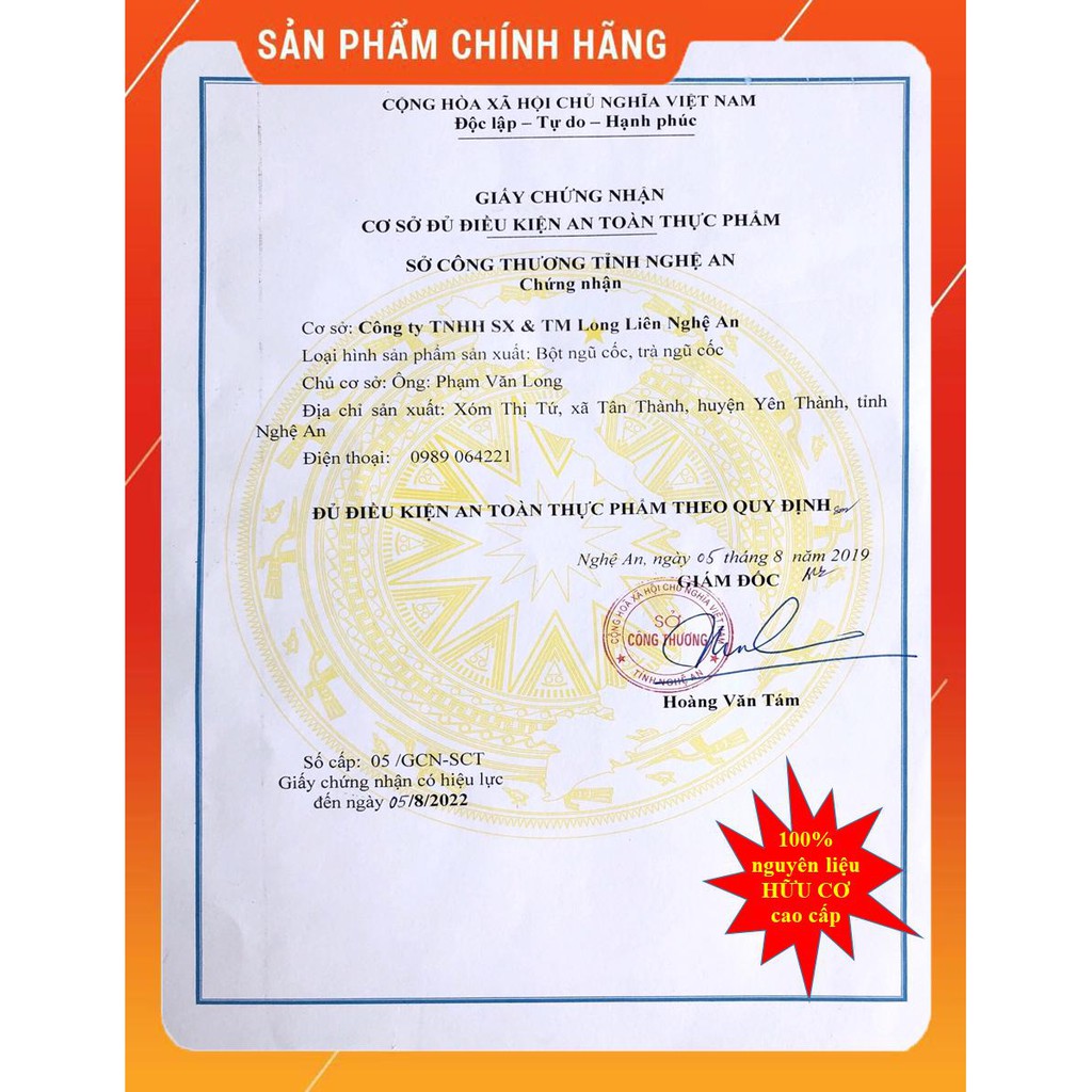 Ngũ Cốc Dinh Dưỡng Cao Cấp Long Liên 500g,100% Nguyên Liệu Hữu Cơ Từ Thiên Nhiên, Bổ Sung Dinh Dưỡng Cho Người Gầy | BigBuy360 - bigbuy360.vn