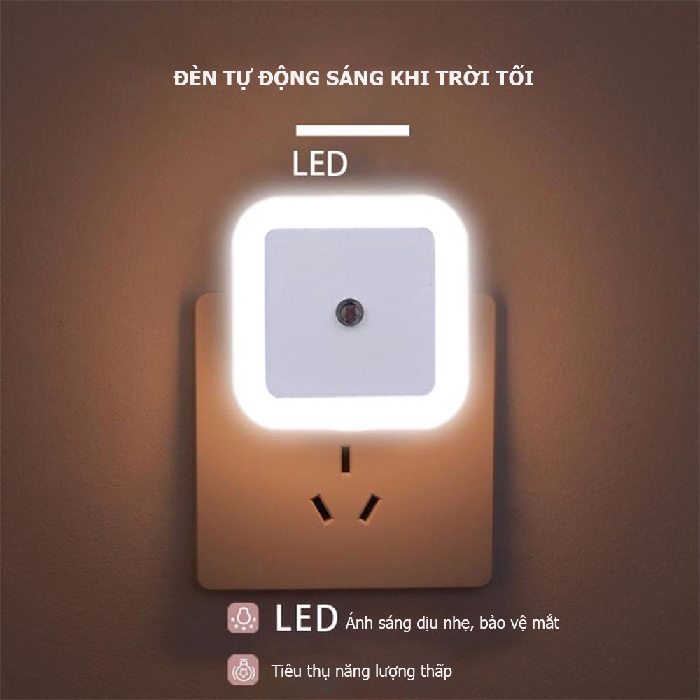 Đèn ngủ cảm ứng ánh sáng tự động tắt mở theo sáng tối
