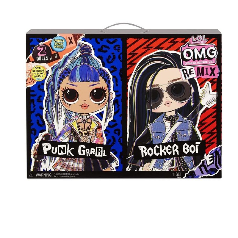 Bộ đôi búp bê lol omg rocker 2020