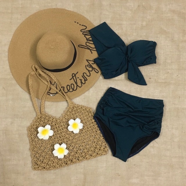 Bikini 2 mảnh, đồ bơi lưng cao, áo gọng nâng ngực lệch vai 2020 | BigBuy360 - bigbuy360.vn