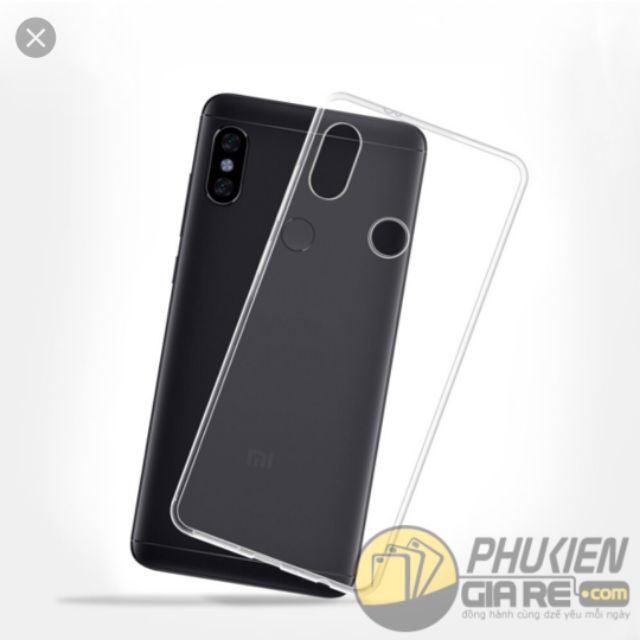 Ốp lưng xiaomi redmi note 5 pro silicon dẻo trong suốt siêu mỏng 0.5mm