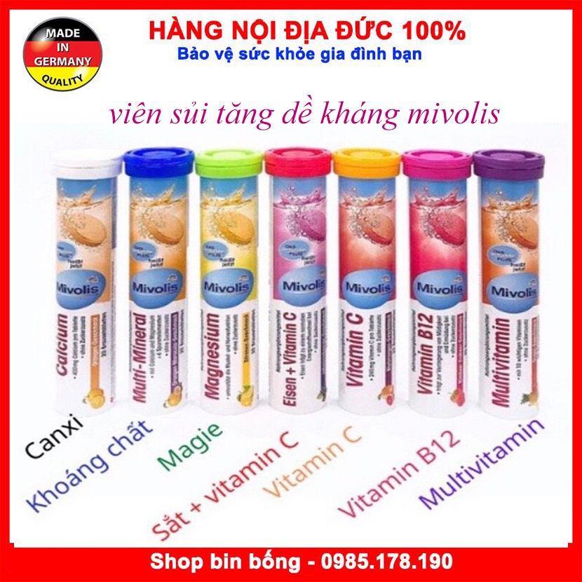 viên sủi tăng đề kháng Mivolis [ Hàng Đức ]