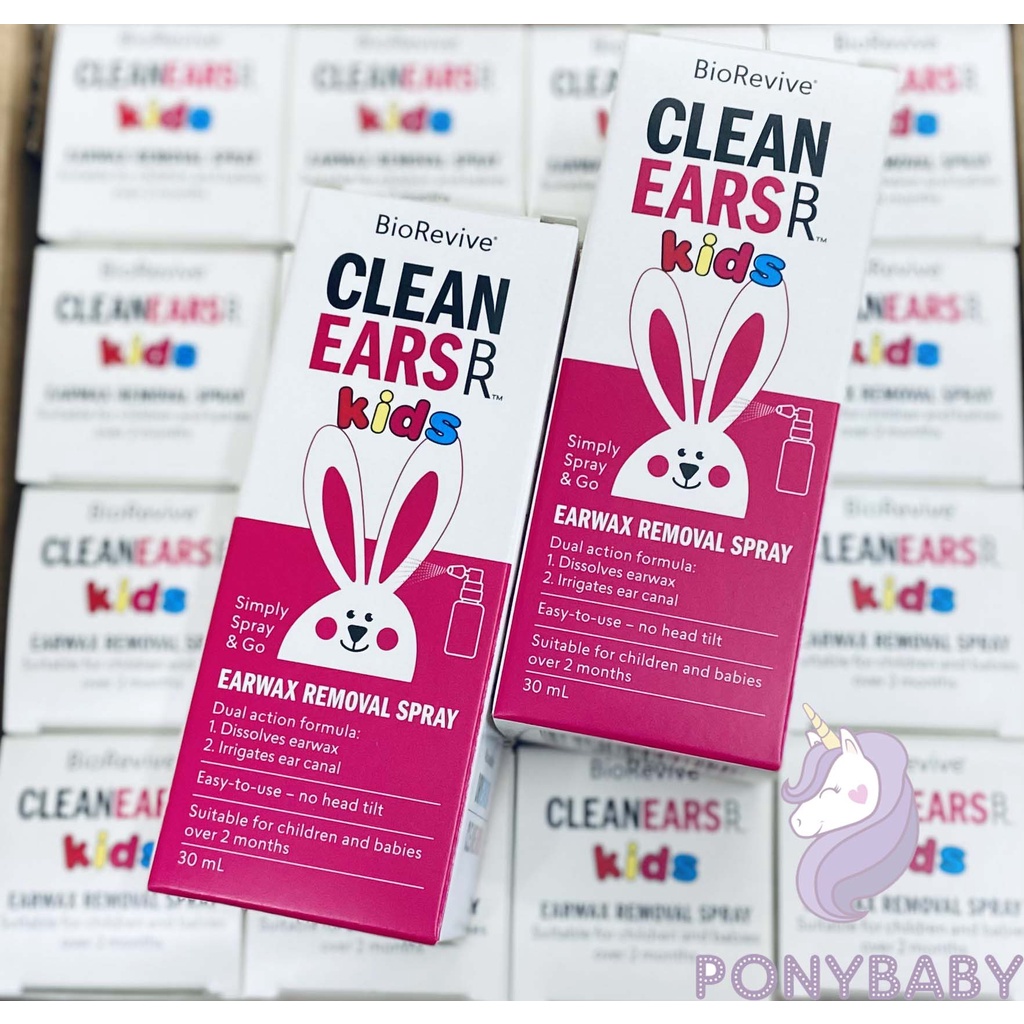 Xịt tan ráy tai Clean Ears Kids Úc cho bé từ 2 tháng tuổi lọ 30ml