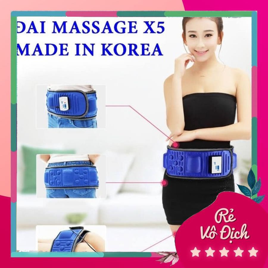 Đai Massage X5 Cao Cấp Hàn Quốc - Thổi Bay Mỡ Bụng