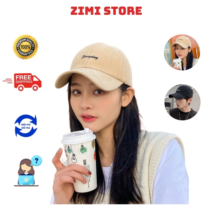 Mũ lưỡi trai Everyday , Nón kết nhiều màu phong cách Ulzzang form unisex nam nữ ZIMI