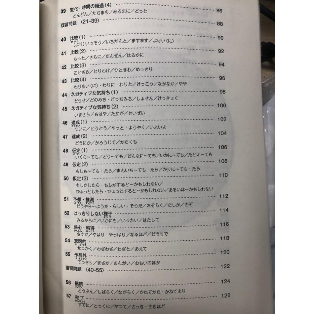 Sách tiếng Nhật -STN712- Nihongo Tango Doriru - Fukushi
