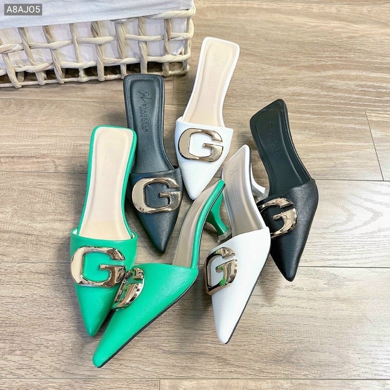 Giày sục mũi Nhọn winter79 khoá G cao 4cm xinh xắn dễ phối đồ cho các nàng.