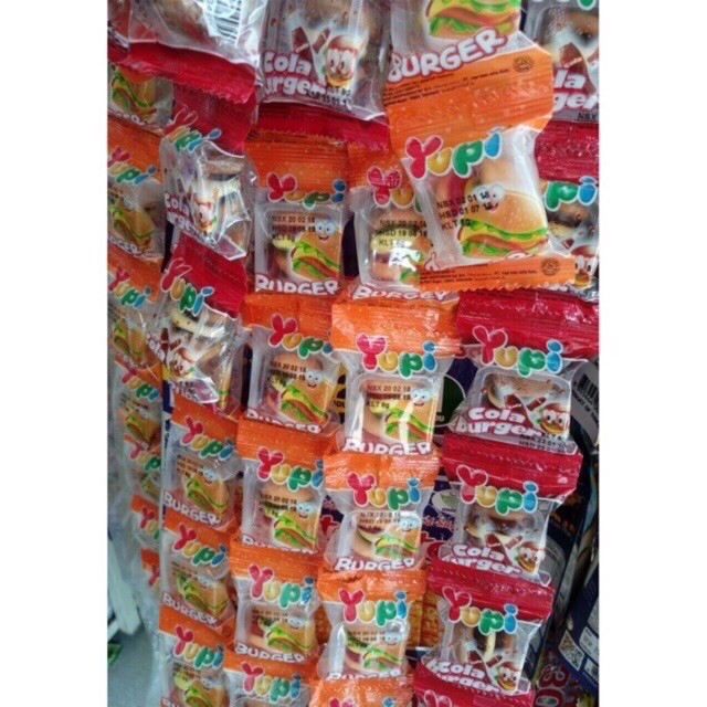 Combo Kẹo dẻo Hambuger YUPI đủ vị cực ngon