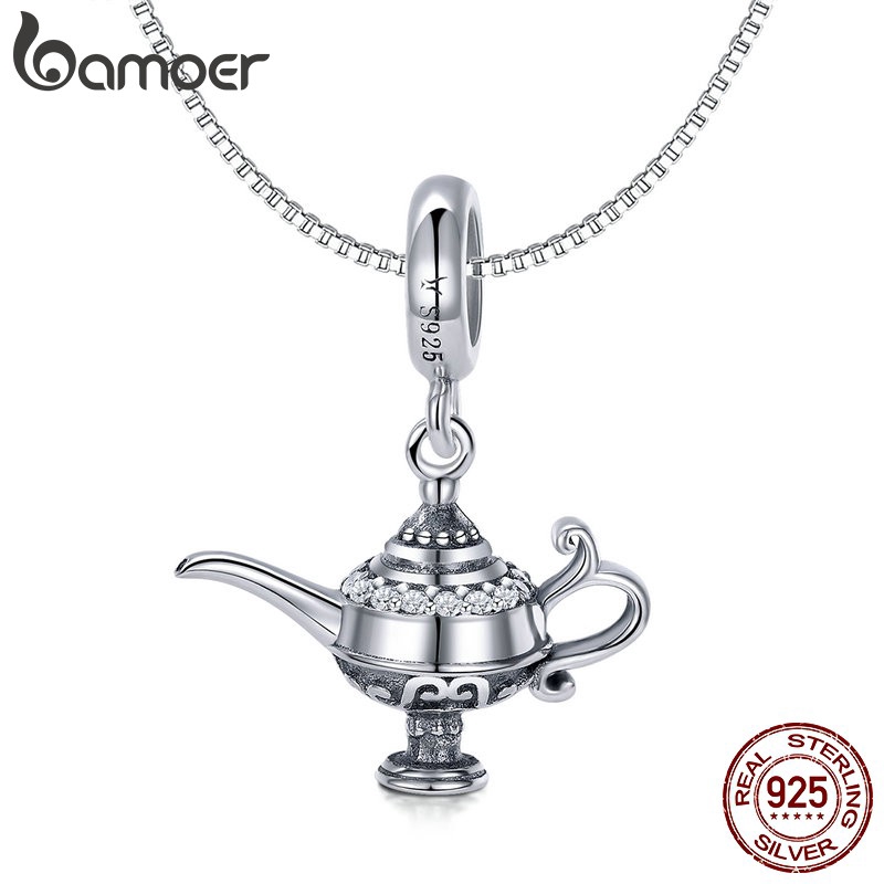 Mặt Dây Chuyền Bamoer Hình Đèn Thần 3d Độc Đáo bạc 925