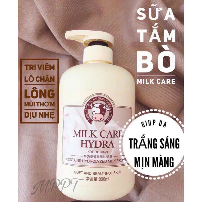 sữa tắm bò milk care bioaqua